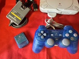 Sony PS one (PS1 slim) console bundle SCPH - 101 controller and OEM cables