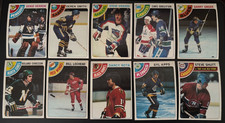 1978 Topps Hockey  Lot of 10 cards   47,55,56,110,122,170,172,183,222,241  NM/MT