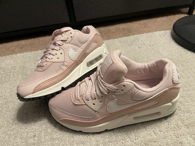 Nike Air Max 90 Women s Barely Rose Pink/White/Black Leather Lace-Up DH8010-600