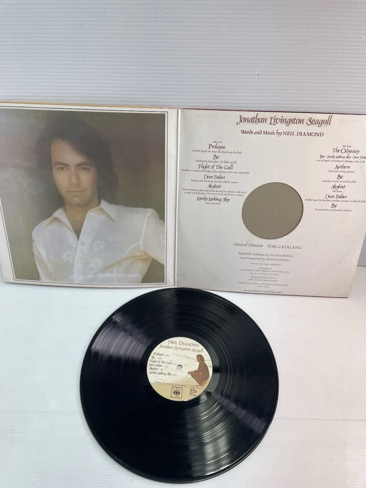 Neil Diamond Jonathan Livingston Seagull LP vinyl record 1973 CBS soundtrack. - Image 2 of 4