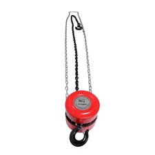 Hand Chain Hoist 1 Ton / 2200LBS Capacity 7FT Lift Steel Construction Wooden Box