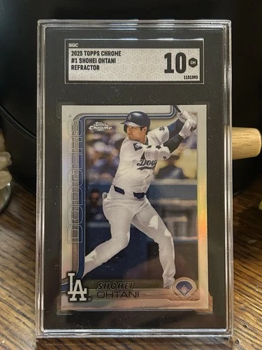 2025 Topps Chrome Shohei Ohtani #1 Refractor SGC 10 Gem Mint