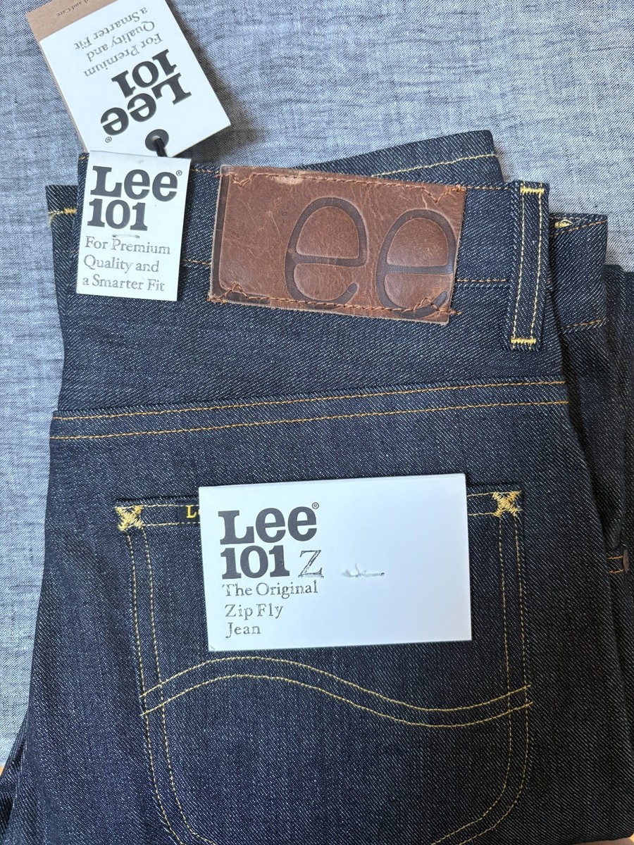 Authentic Lee 101Z Japanese Selvedge Denim Jeans Dry Indigo Made