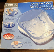 HoMedics Body Basics BubbleMate Foot Spa Bubbler With Heat BM-250 Blue