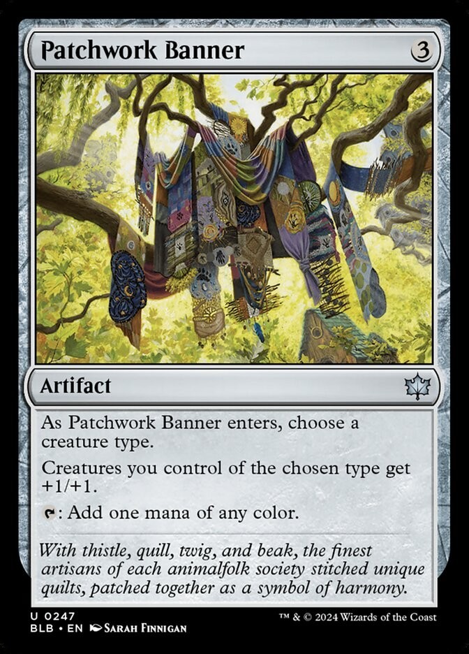 Patchwork Banner - #247 - Bloomburrow - CUC NM MTG