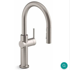Kohler K-22972-VS Crue Pull-Down High Arc Kitchen Faucet, Stainless Steel