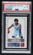 2019-20 Panini NBA Album Stickers 2019-20 Rookies European Ja Morant PSA 6 15mb