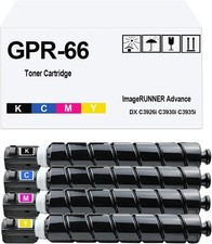 4-Pack GPR-66 GPR 66 High Yield Toner for Canon ImageRUNNER Advance BCMY Print