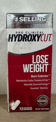 Hydroxycut Pro Clinical 72-Capsules Weight Loss Supplement  12/27 New