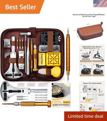 Ultimate Watch Repair Kit: 149-Piece Set with Link Removal Tools and Case Opener