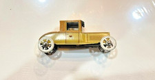 2113.A  Vintage George Fischer Tin Litho Penny Toy Sedan Car-Germany -W/Driver 