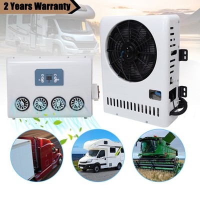 12V Split A/C Kit Truck Cooling Air Conditioner For RV Truck Bus Vans 10000 BTU