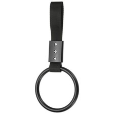1Pcs Circle Shaped Car Handle Straps for Auto Bus, Black