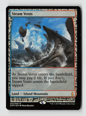 #ad Steam Vents M Zendikar Expeditions EXP 12 NM $95.00
