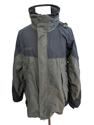 Columbia Jacke Herren L Wasserdicht Khaki Technikjacke HailStorm Omni-Tech