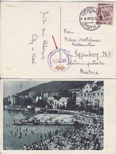 Österreich 1952  Karte Jugoslawien - Eggenburg NÖ Sowj. Zensur SZS9 Seebald 20 €