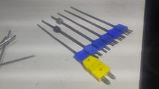 Six Good Omega Type T Thermocouple Probes 6" L x 1/8" Dia. Stainless Steel