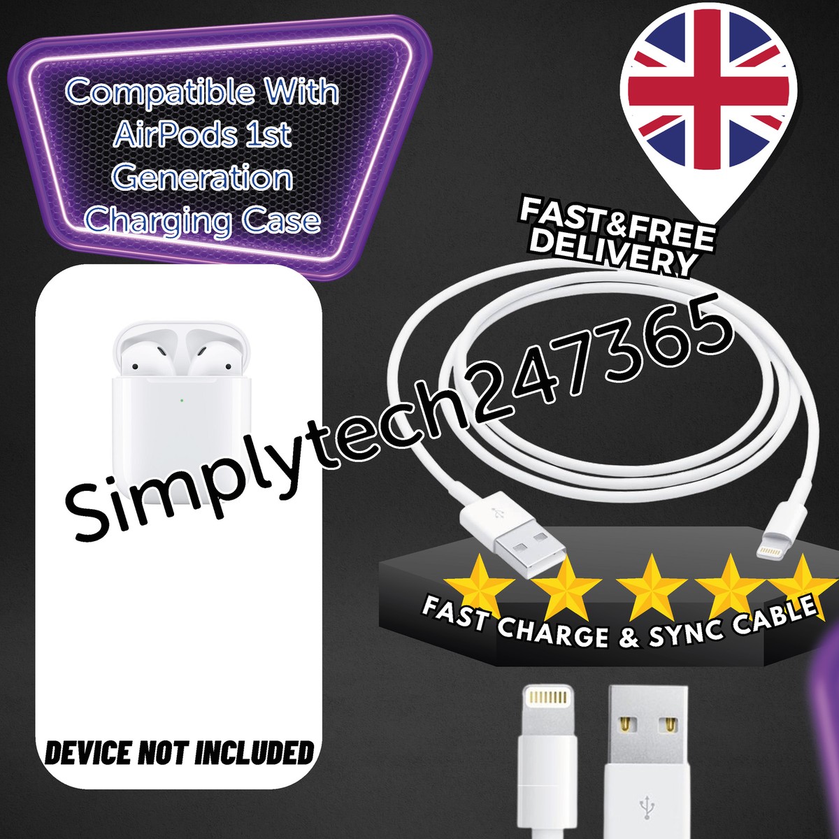 High Quality Charger Cable For AirPods 1st Generation Charging