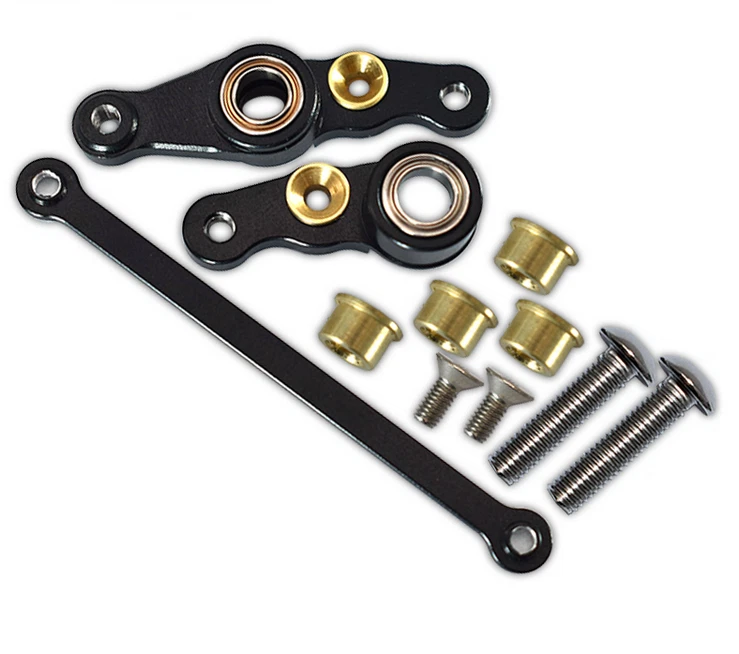 GPM RC 1:10 Aluminum Steering Assembly for TAMIYA DF01/TA01/TA02/M1025 HUMMER - Image 4 of 4