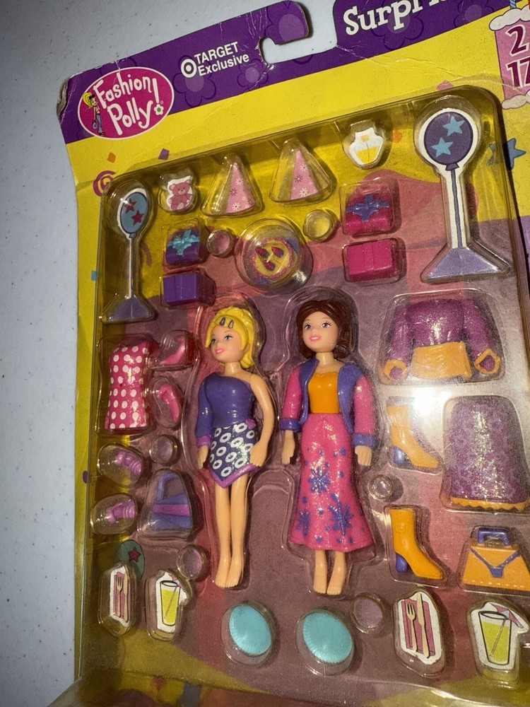 Vintage Polly Pocket Sealed 2003 Target Exclusive Surprise Party Polly & Lila