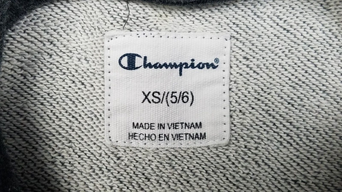 Champion Hoodie Sweatshirt Charcoal Gray Youth Size XS (5 / 6) - Picture 8 of 10