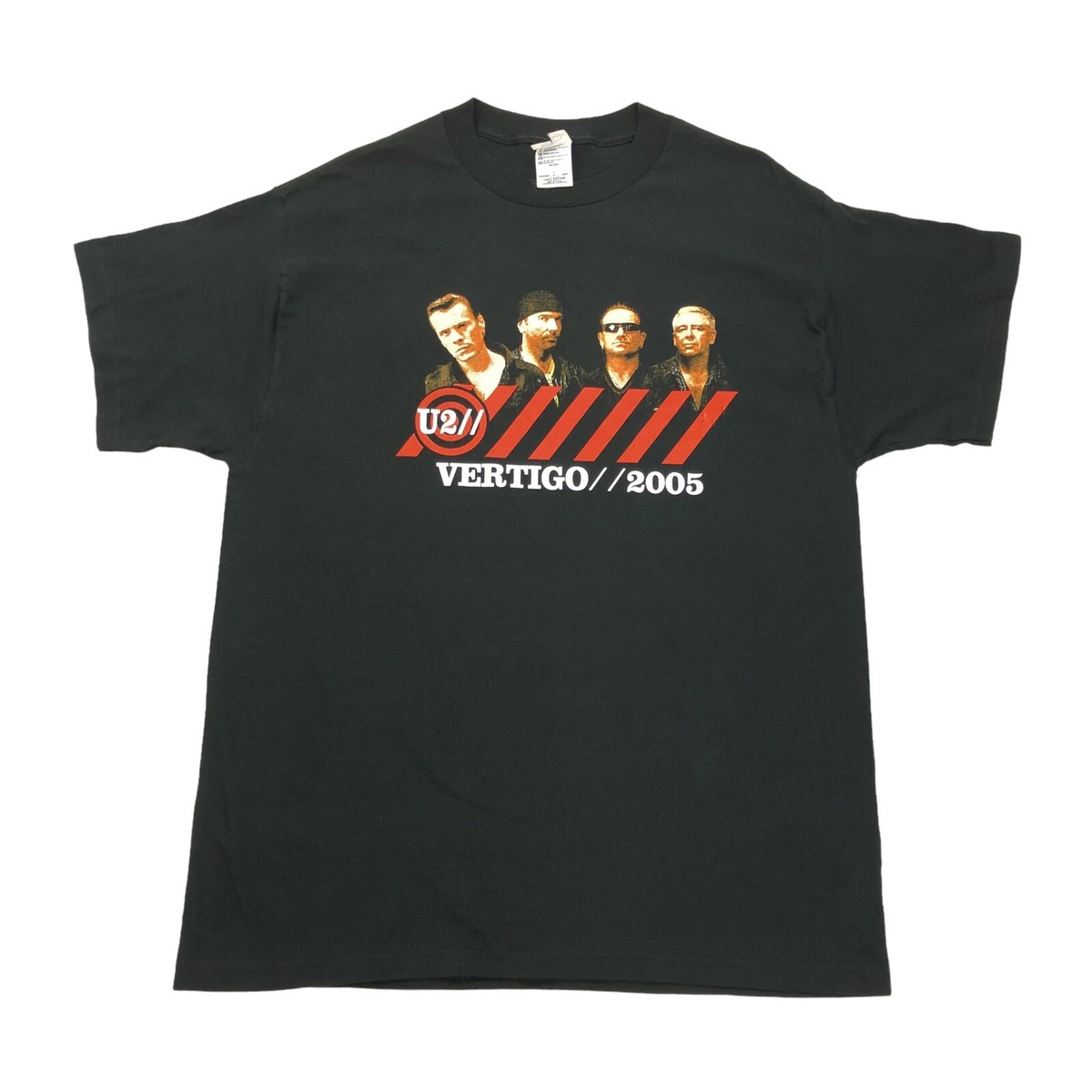 2005 U2 Vertigo Tour Concert Tee T-Shirt Size Large Black | eBay