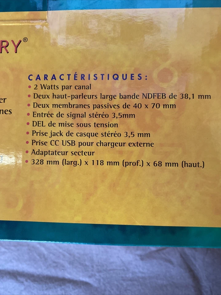 Compucessory Universal Tablet Sound System, 4-Watt, Black New  - Image 4 of 4