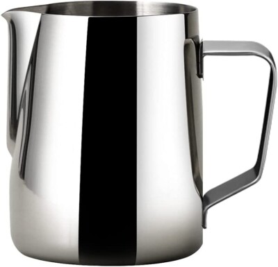 HKKAIS Milk Frothing Pitcher 12oz Silver Jug 12 Oz/350 ML | NEW