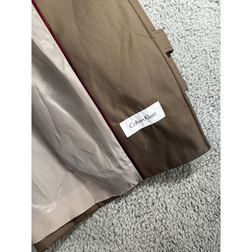 Calvin Klein Trench Rain Coat Women 2X Double Breasted Jacket - Picture 12 of 14