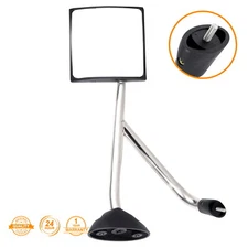 Fits 2002&Newer International Driver LH Side Chrome Hood Manual Mirror ASSEMBLY