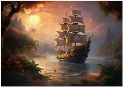 ART OF SOCKS Verlorenes Segelschiff Puzzle 300/500/1000 Teile