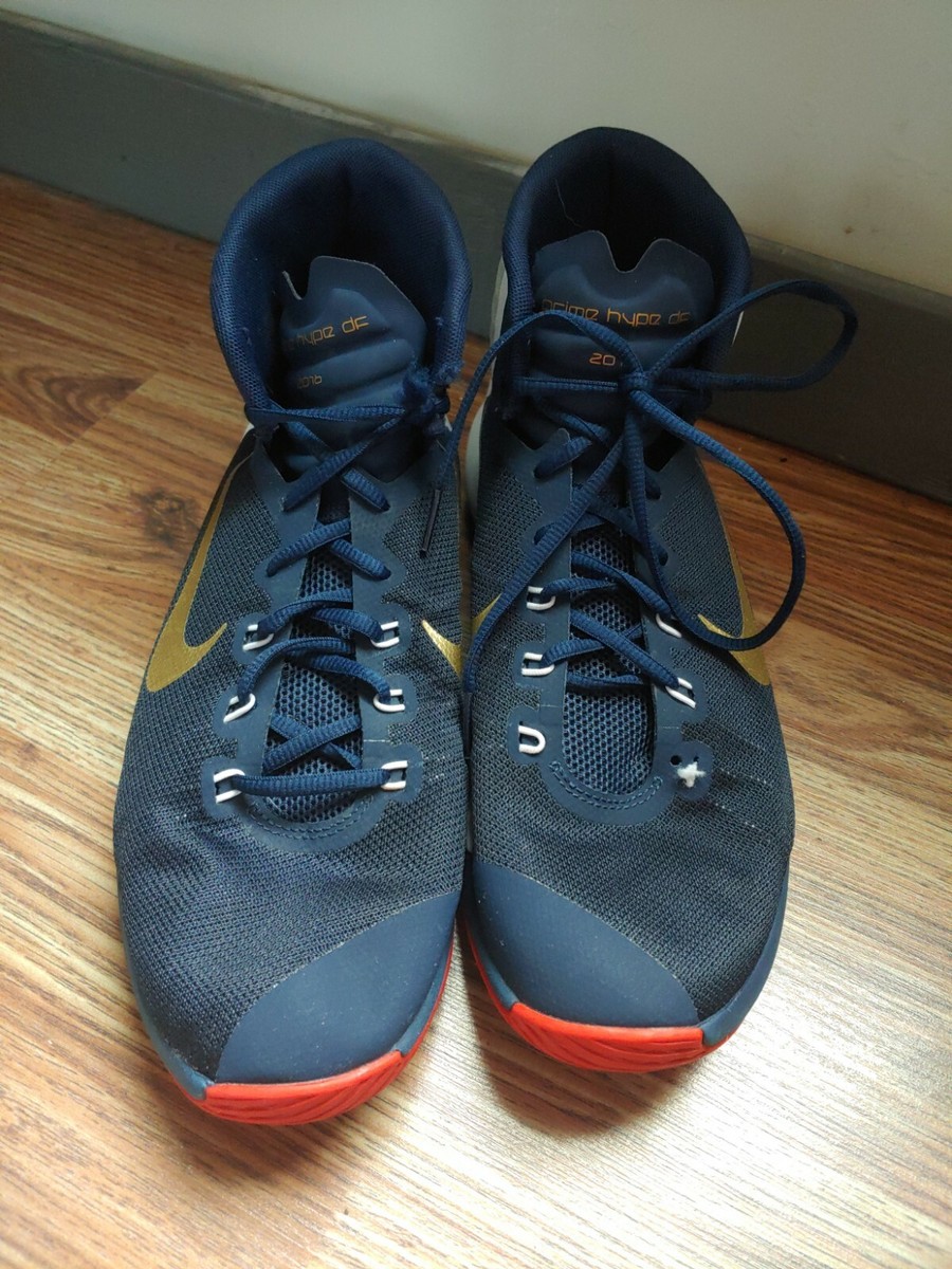 NIKE Prime Hype DF 2016 Men 10 Shoe Midnight Navy Basketball
