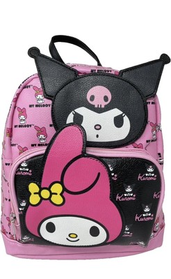 Fast Forward Hello Kitty My Melody All Over print 10''Backpack