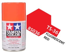 Tamiya 85036 TS-36 Fluorescent Red Lacquer Spray Paint 100ml TAM85036 - US