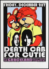 Death Cab For Cutie Poster 12/21/2001 Graceland Seattle WA Jermaine Rogers