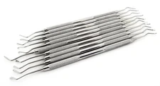 SET OF 10 PCS DENTAL EXCAVATORS RESTORATIVE DOUBLE ENDED PREMIUM INSTRUMENTS
