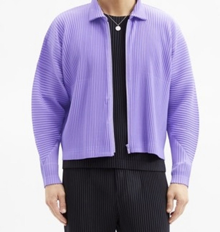 HOMME PLISSÉ ISSEY MIYAKE ジャケット　パープル 中古・古着通販】HOMME PLISSE ISSEY MIYAKE (オムプリッセ