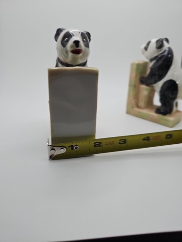 Vintage Ceramic Panda Bookends Japan As Is Read - Picture 9 of 9