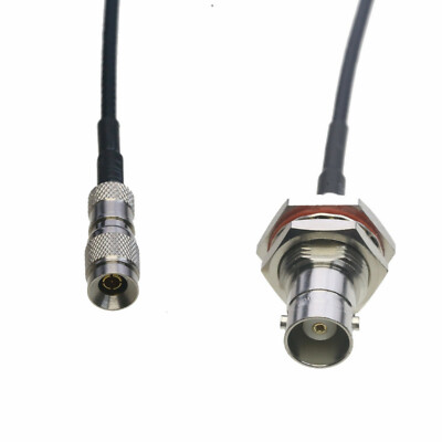 BNC female bulkhead to mini-SDI HD 1.0/2.3 DIN male RG316 pigtail 15cm