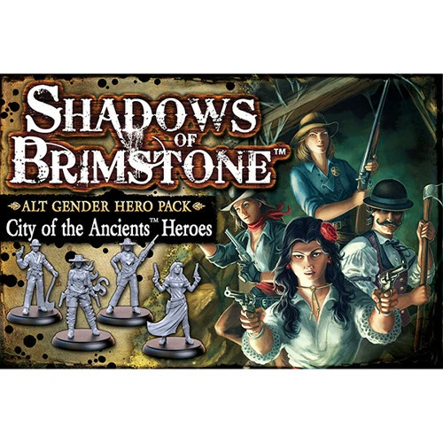 FLYING FROG PRODUCTIONS City of Ancients Alt Gender Hero Pack for Shadows of Brimstone NEW