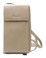 Esquire Peru Phone Wallet Bag GeldböRse Handytasche UmhäNgetasche Taupe Beige
