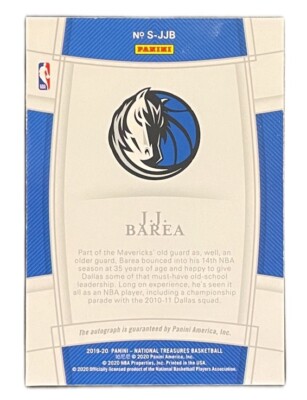 J.J. Barea 2019-20 National Treasures Signatures Auto /99