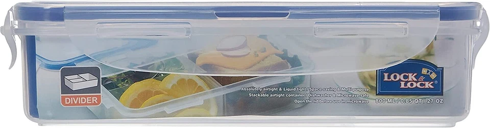 LocknLock Easy Essentials On The Go Meal Prep Lunch Box, Airtight Containers wit - Image 2 of 4