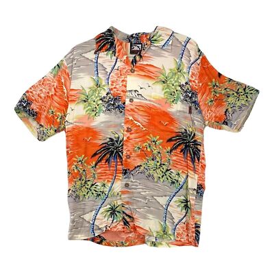 Pipeline Hawaiian Shirt Mens Size Medium Floral Tropical Kona Aloha Hawaii