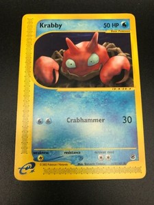 Krabby 115/165 Pokemon Expedition E Reader Series Vintage Card TCG NM 2002