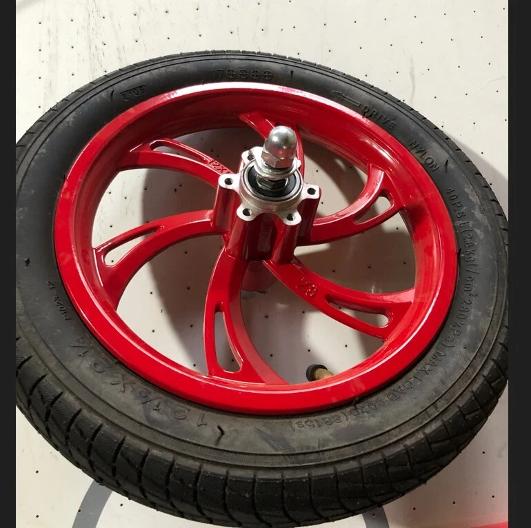 Front Wheel Assembly With Red Rim For The Jetson® Bolt, 41 OFF