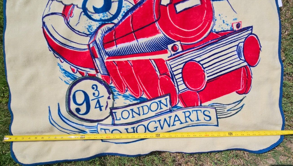 Harry Potter London to Hogwarts Express Train Throw Blanket Approx