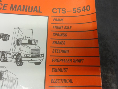 International 2000 4000 8000 LKW Service Manual CTS-5540 Band 1 - Bild 2 von 7