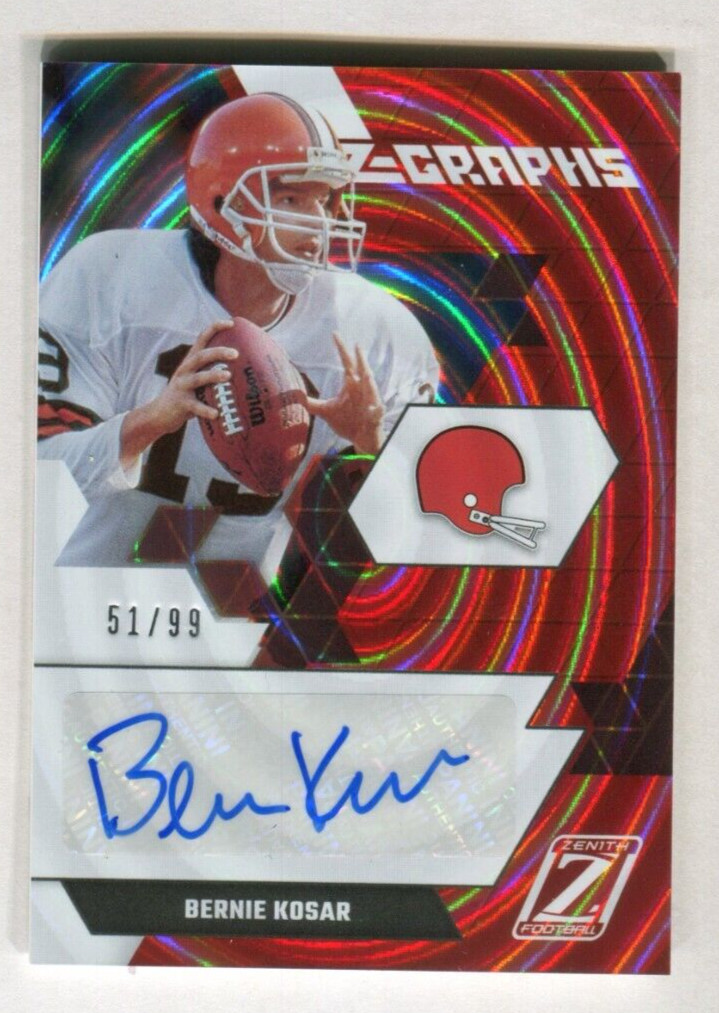 2021 Zenith Z-Graphs #38 Bernie Kosar 51/99 Cleveland Browns A41 333