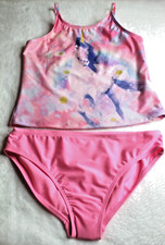 Wonder Nation Girl's Unicorn Tankini Swimsuit UPF 50 Size XL 14-16 